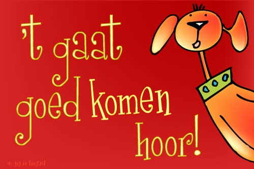 Jij is Lief - kaart: Tkomt goed