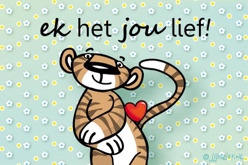 Jij is Lief - kaart: Ik heb je lief!